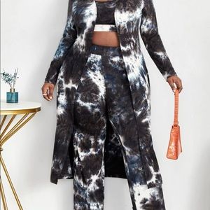 Tie dye duster outfit